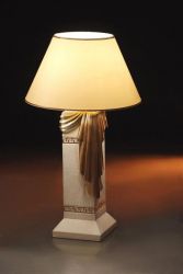 Lampa 69cm - col.108 - bílá šerpa Zakázková výroba