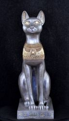 Bastet ,, Egyptská kočka ,, 74 cm - col.108 Zakázková výroba