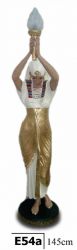 Lampa ,, Egyptský styl ,, 146 cm - Lam22a - patina / třená Zakázková výroba