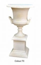 Váza na podstavci / Řecký styl hladký / - col. 128 Zakázková výroba