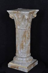 Antický dekorační sloup VIII. - 83 cm | col.124 - mramor / zlato, col.62, col.70 - patina