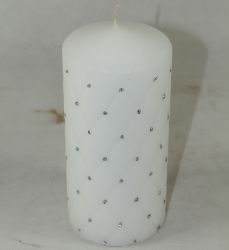 Pl bílá svíčka florencja mat válce maxi