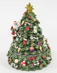 Rotující vánoční strom s hudební box