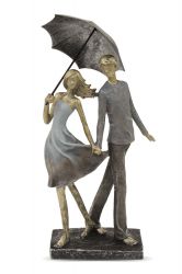 Figurka páru s deštníkem