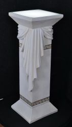 Lampa sloupová 100cm - color 108 - bílá šerpa Zakázková výroba