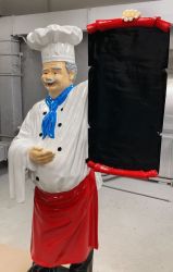 Poutač - kuchař 188cm - Klasik Zakázková výroba