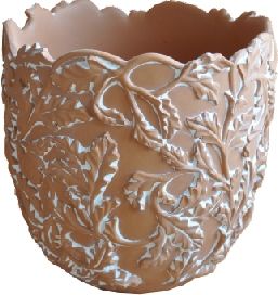 Váza s lístkama 30.5cm - color 96 Zakázková výroba