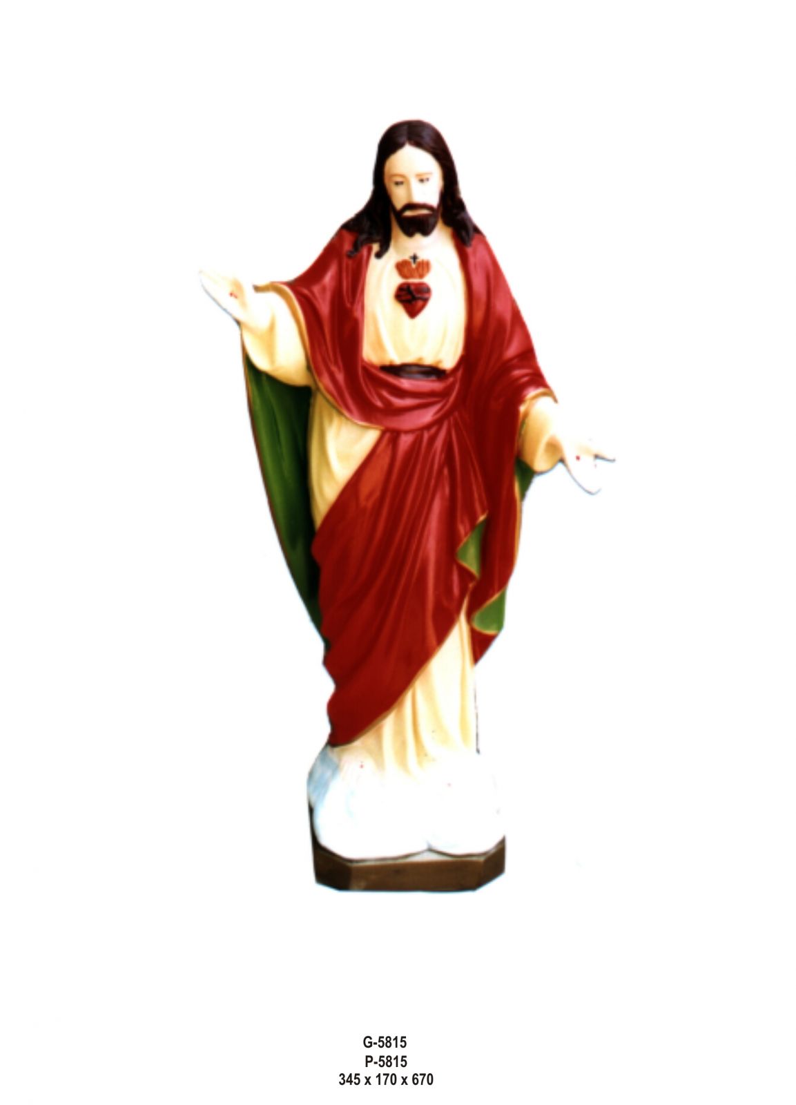 Ježíš - 34.5x17x67cm Zakázková výroba