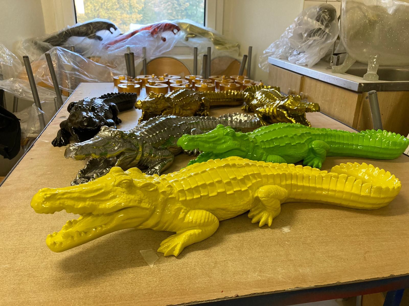 Krokodýl - žlutý Zakázková výroba