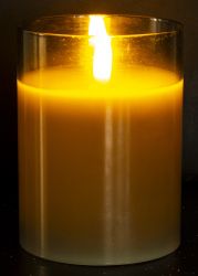 svíčka LED ve skle