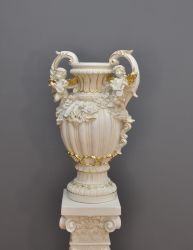 Secesní styl - Váza / Dekorace / 0868 - col.76 - antik Silver Zakázková výroba