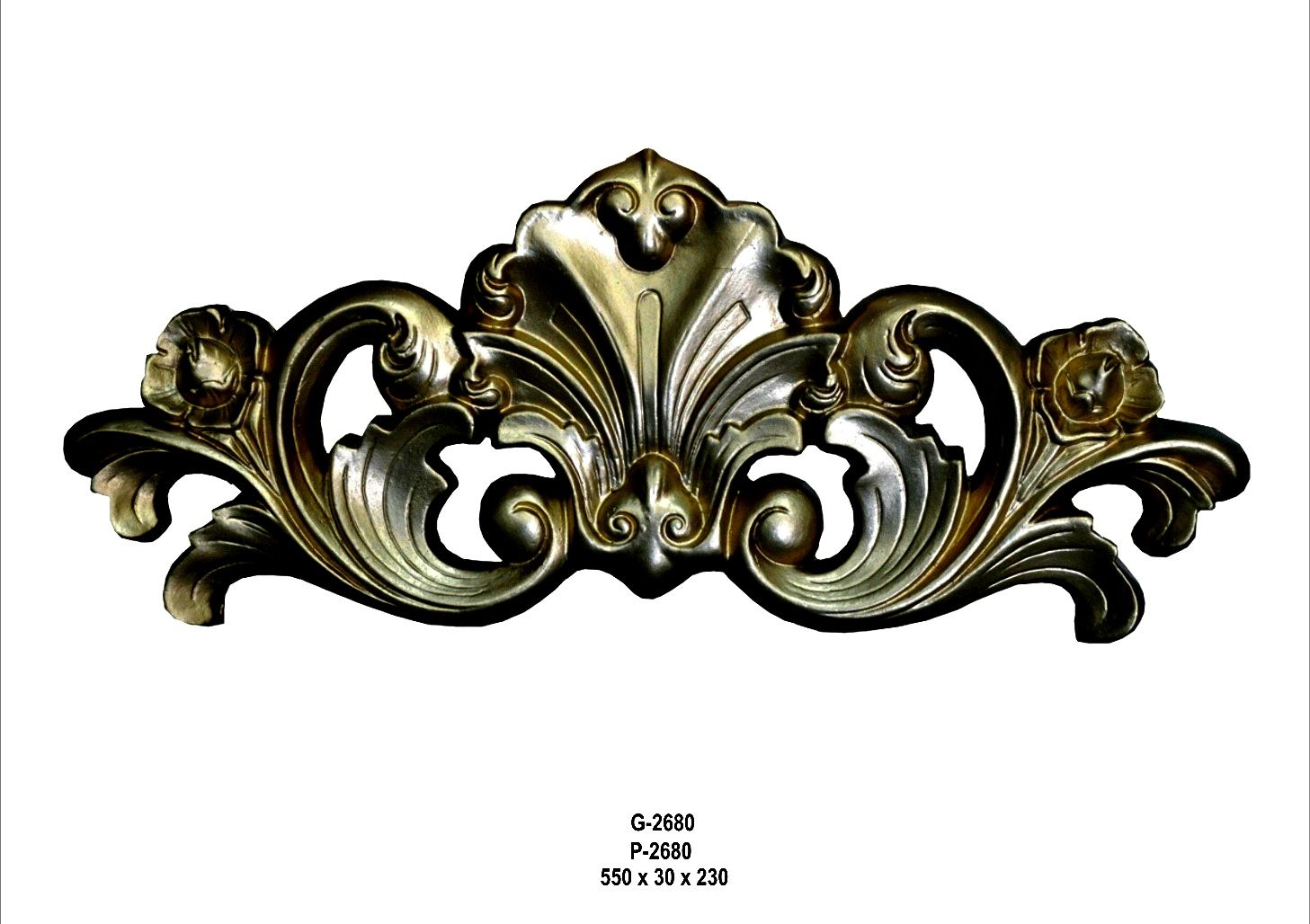 Ornament - 55x3x23 - color 9 - staré zlato Zakázková výroba
