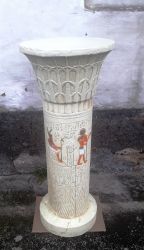 Antický dekorační sloup v egyptském stylu 90cm / barva