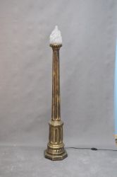 Lampa / pouliční styl / 132cm - 6810 - koule Zakázková výroba