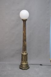 Lampa / pouliční styl / 132cm | 6810 - koule, 6810 - plamen