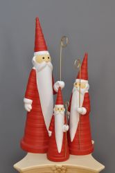 Vánoční figurka - 30cm | Bílý odstín, Červený odstín, Krémový odstín, Zlatý ostín