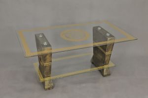 Konferenční stůl - styl Versace 130x70 Zakázková výroba