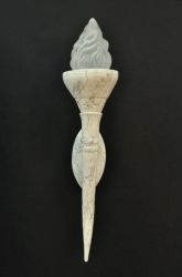 Egyptská pochodeň 112 cm - col.125 imitace mramoru / bílošedý / Zakázková výroba