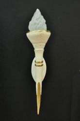 Egyptská pochodeň 112 cm - col.125 imitace mramoru / bílošedý / Zakázková výroba